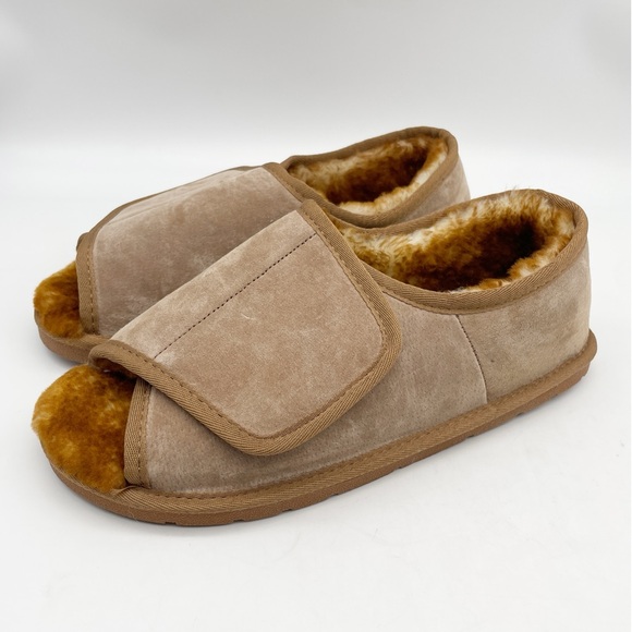 Hammacher Schlemmer sheepskin slippers. XL - Picture 3 of 11